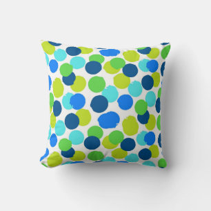 Polka dot pattern throw pillow