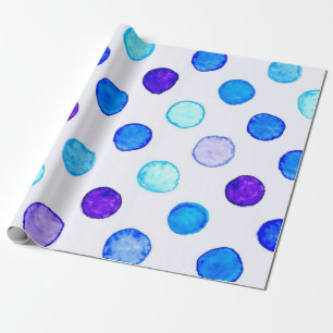 Polka dot pattern wrapping paper
