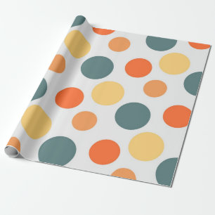 Polka dot pattern wrapping paper