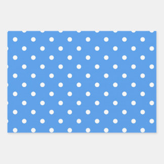 Polka dot pattern wrapping paper sheet