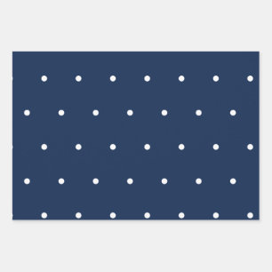 Polka dot pattern wrapping paper sheet