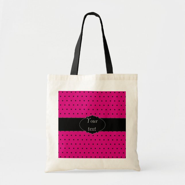 Polka Dot personalised bag (Front)