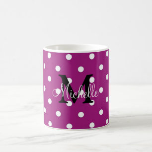 Polka Dot Personalized Coffee Mug