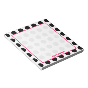 Polka Dot Personalized Notepad