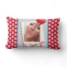 Polka Dot Personalized Valentines Day Photo