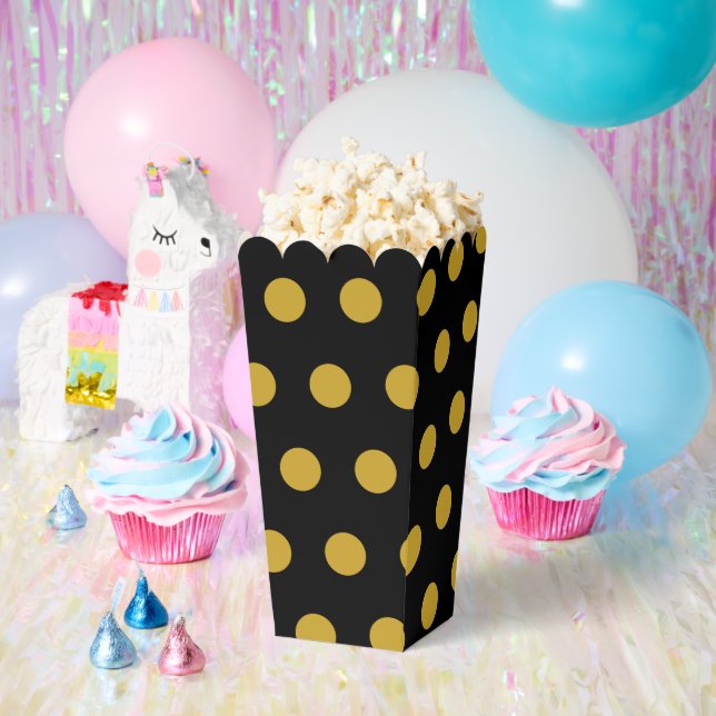 Polka Dot Popcorn Favor Box (Party)