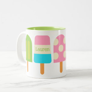 Polka Dot Popsicles Personalized Mug