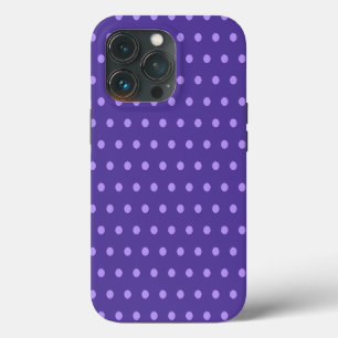 Polka Dot Purple Patterned iPhone 13 Pro Case