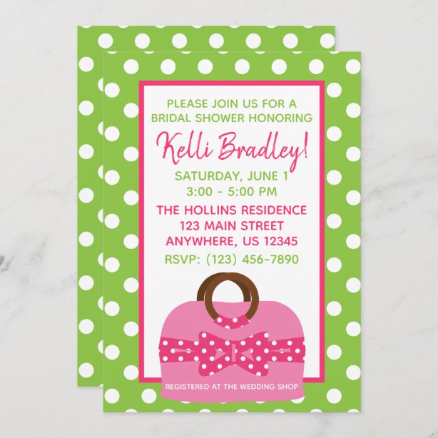 Purse Invitations Zazzle CA