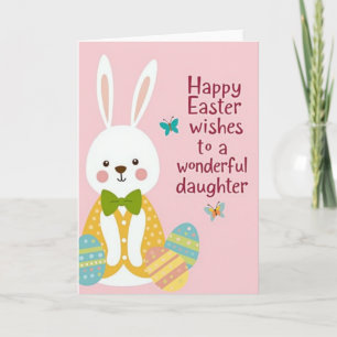 Polka Dot Rabbit Easter Card