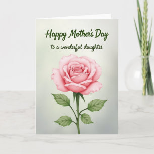 Polka Dot Rose Greeting Card