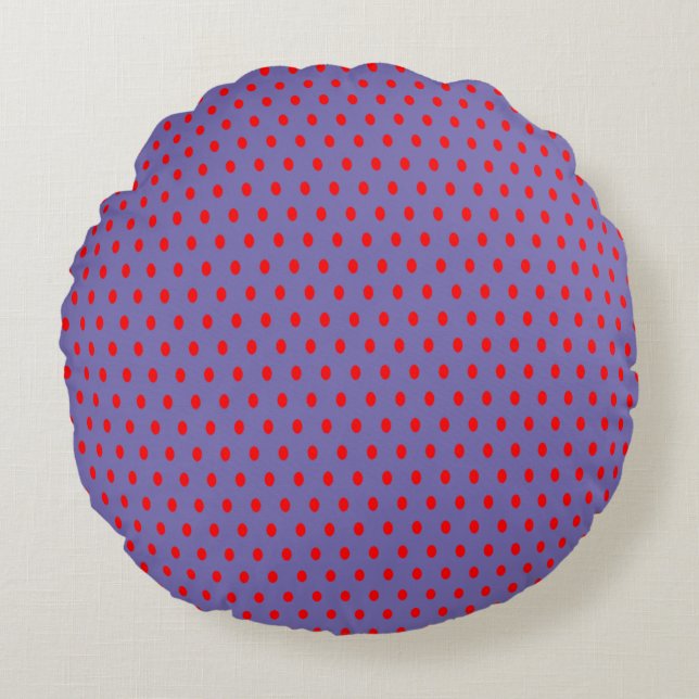 Polka Dot - Round Pillow (Front)