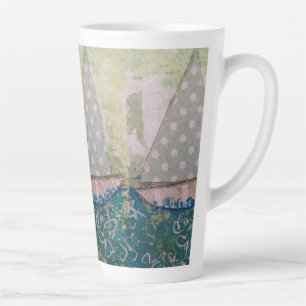 Polka-dot Sail Latte Mug