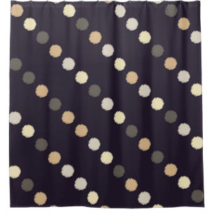 Polka dot seamless pattern. Scribble texture. Text