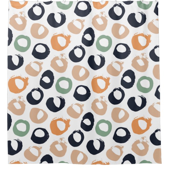Polka dot seamless pattern. Vintage illustration.  (Front)
