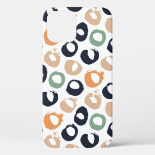Polka dot seamless pattern. Vintage illustration.  iPhone 12 Case
