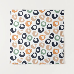 Polka dot seamless pattern. Vintage illustration.  Tapestry