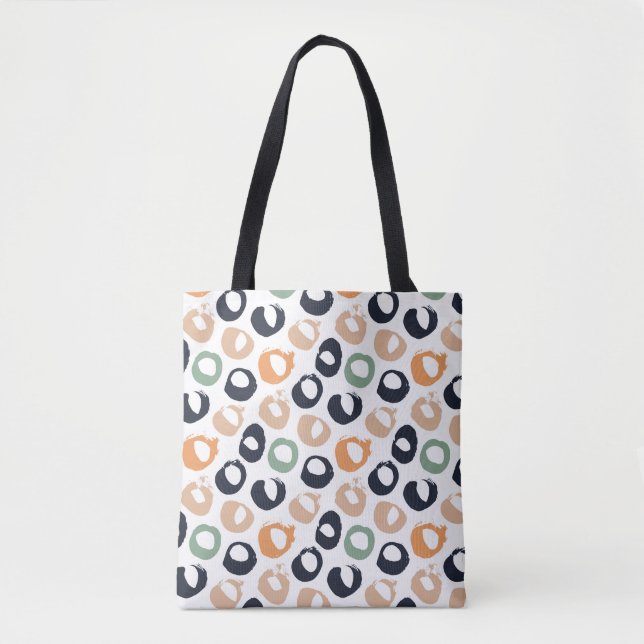 Polka dot seamless pattern. Vintage illustration.  Tote Bag (Front)