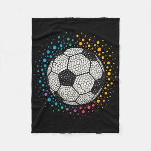 Polka Dot Soccer Funny Dot Day For Boys Kids Toddl Fleece Blanket