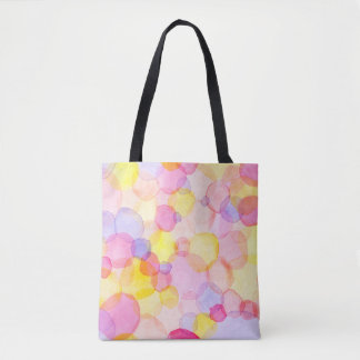 Polka Dot Splash: Colourful Watercolor Tote Bag