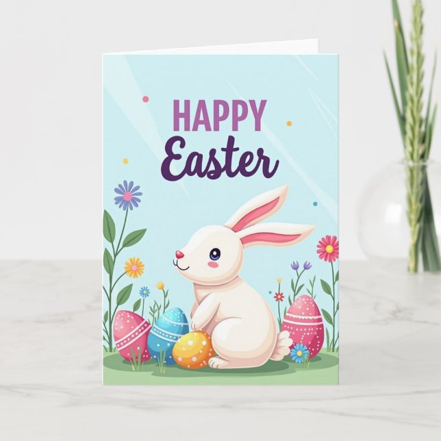 Polka Dot Spring Celebration Card (Front)