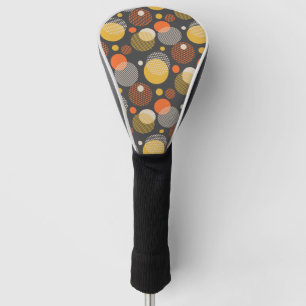 Polka Dot Stripe Pattern Golf Head Cover