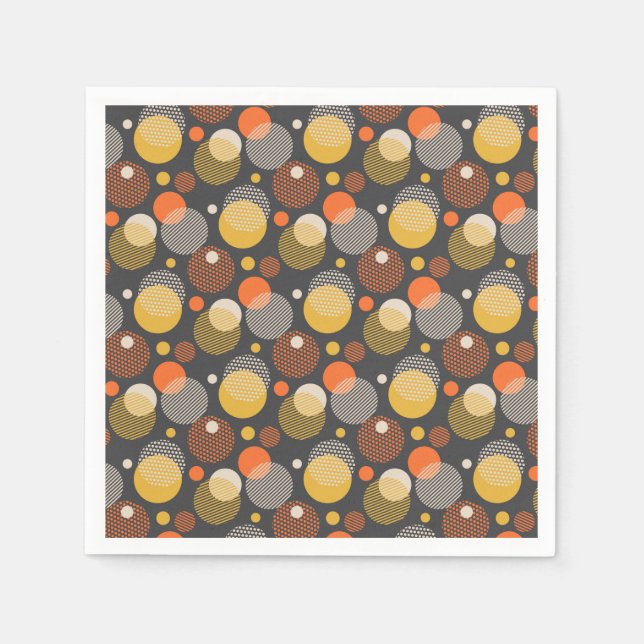 Polka Dot Stripe Pattern Napkin (Front)