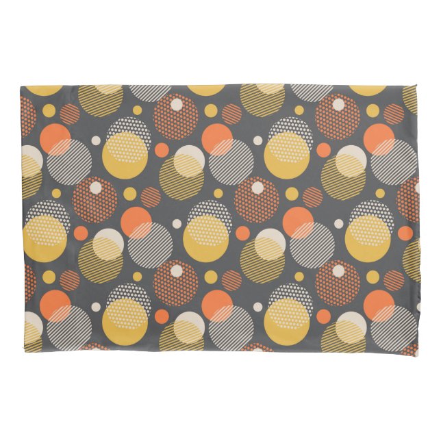 Polka Dot Stripe Pattern Pillowcase (Front-Left)