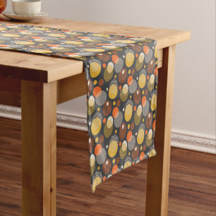 Polka Dot Stripe Pattern Short Table Runner