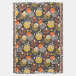 Polka Dot Stripe Pattern Throw Blanket