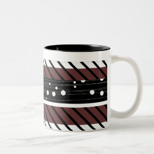 Polka Dot, striped, Retro pattern coffee mug