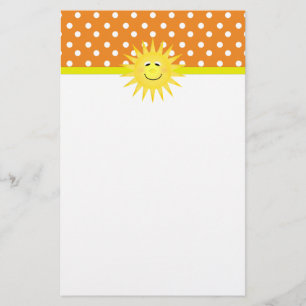 Polka Dot & Sunshine Stationary Stationery