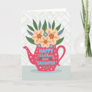Polka Dot Teapot Mothers Day Card