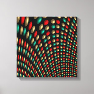 polka dot texture abstract fractal art canvas print