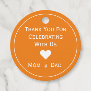 Polka Dot Thank You For Helping Us Celebrate Favour Tags