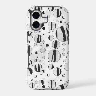 Polka Dot Tiger Black and White Print