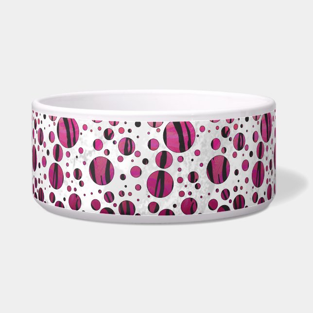 Polka Dot Tiger Hot Pink and Black Print (Right)