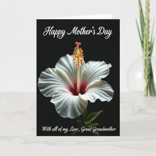 Polka Dot Tropical Flower Card
