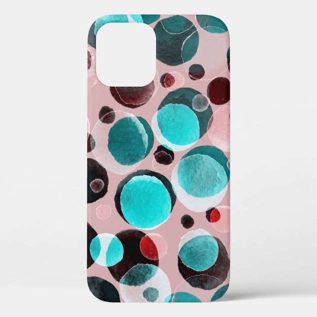 Polka dot watercolor, abstract pattern. Case-Mate iPhone case (Back)