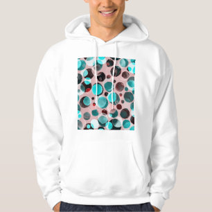 Polka dot watercolor, abstract pattern. hoodie