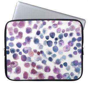 Polka Dot Watercolor: Geometric Seamless. Laptop Sleeve