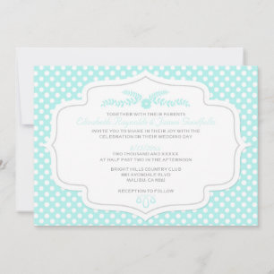 Polka Dot Wedding Invitations