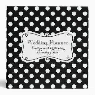 Polka Dot Wedding Planner Binder