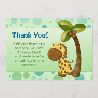 Polka Dots and Giraffe - Thank You