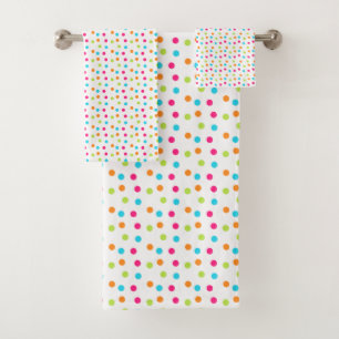 Polka Dots Bath Towel Set