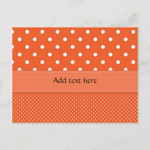 Polka Dots big and small TEMPLATE Postcard