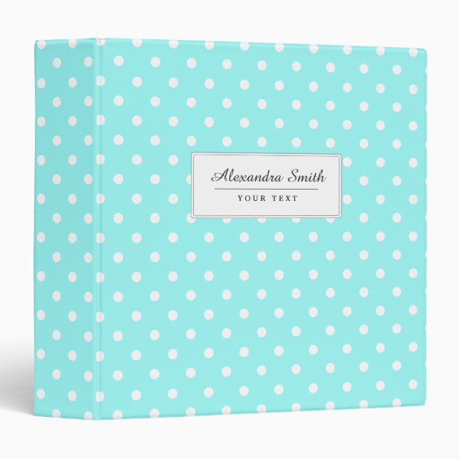 Polka Dots Binder (Front/Spine)
