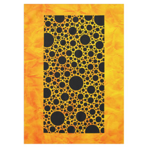 Polka Dots black + your background colour Tablecloth