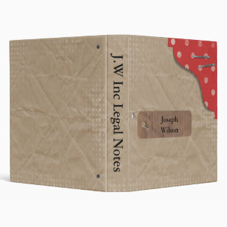 polka dots Business Binder