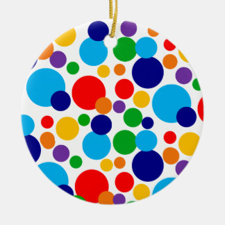 Polka Dots Ceramic Ornament
